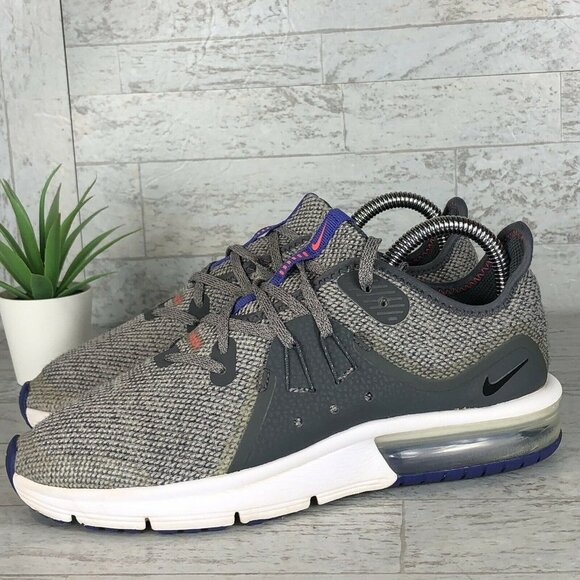 Nike Air Max Sequent 3 Shoes Gray Size 5.5Y / WOMENS Size 7 Running 922884-004 - Picture 3 of 12